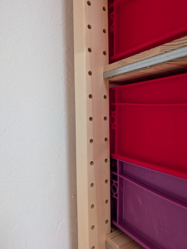 Image of the shelf holes